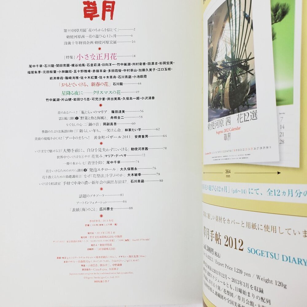 Ikebana Sogetsu Magazine 2011 Pair 2 Season Special Issues Japanese Flower Art - Picture 10 of 10